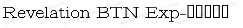 Revelation BTN Exp字体转换